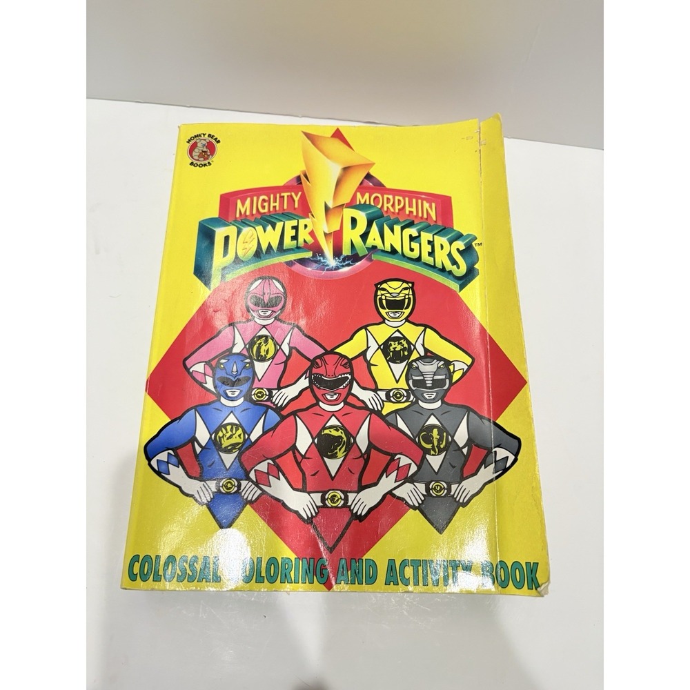 POWER RANGERS coloring book Megazord 1994 Mighty Morphin jumbo Super Sentai